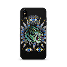 Load image into Gallery viewer, Eye of the Tiger - Black Wood Printed iPhone Case
