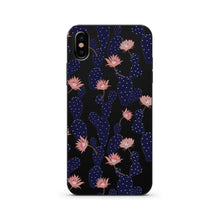 Load image into Gallery viewer, Blue Cactus - Black Wood Printed Case