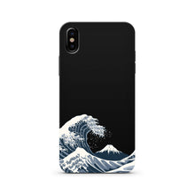 Load image into Gallery viewer, Japan Waves - Black Wood Printed Case